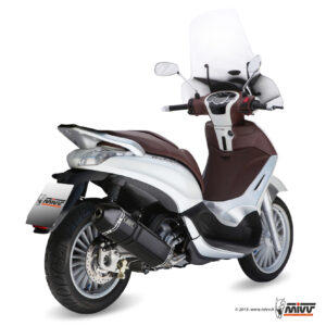 Escape Mivv Full system 1x1 Speed edge black Piaggio Beverly 300 2010-16