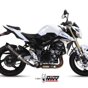 Escape Mivv Slip-On GP black con tapa carbono Suzuki GSR 750 2011-16 / GSX-R 750 2004-05