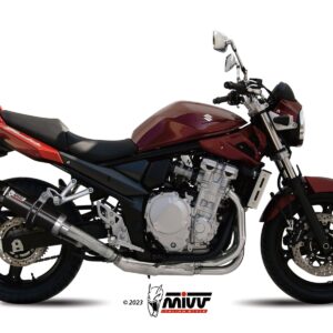 Escape Mivv Slip-On GP black con tapa carbono Suzuki GSF 650 Bandit 2007-15 / GSX 650 F 2008-15