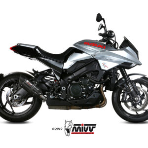 Escape Mivv Slip-On Suono black con tapa carbono Suzuki GSX-S 1000 Katana 2019-24