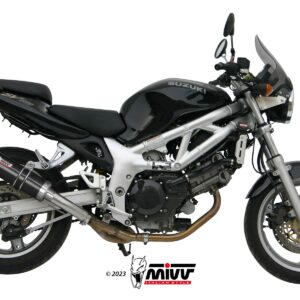 Escape Mivv Slip-On GP black con tapa carbono Suzuki SV 650 1999-02