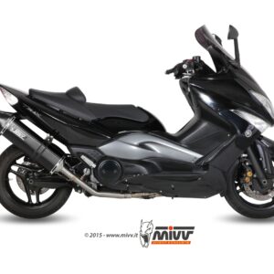 Escape Mivv Full system 2x1 Speed edge black Yamaha T-MAX 500 2008-11