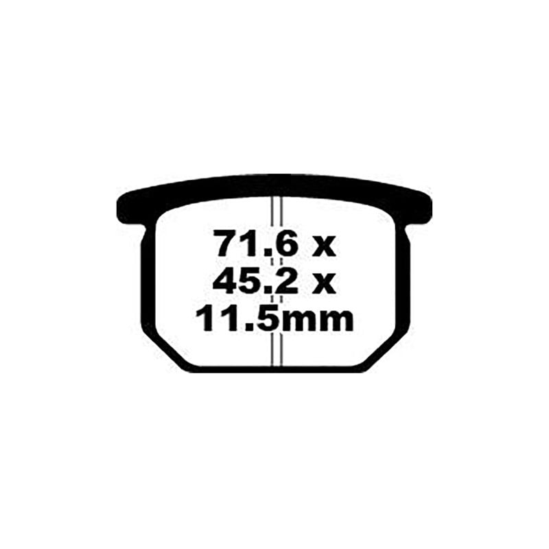 Pastillas Freno Ebc Semi-Sinterizadas Fa065V