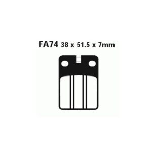 Pastillas Freno Ebc Organicas Fa074