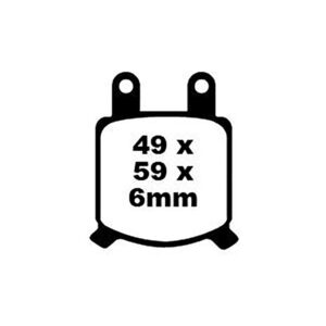 Pastillas Freno Ebc Organicas Fa076