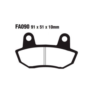 Pastillas Freno Ebc Semi-Sinterizadas Fa090V