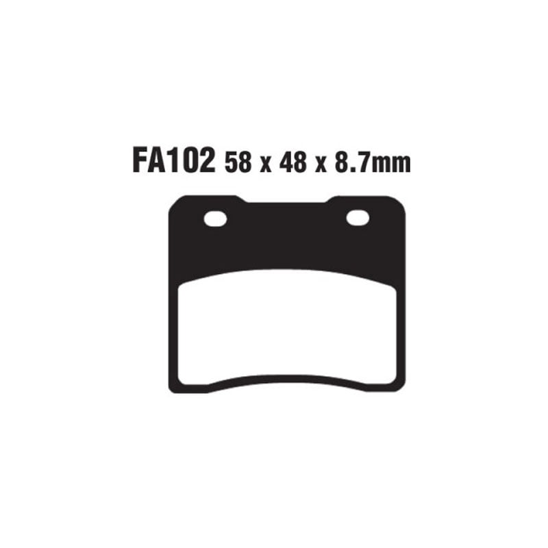 Pastillas Freno Ebc Organicas Fa102