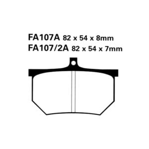Pastillas Freno Ebc Organicas Fa107/2A