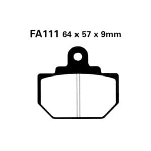 Pastillas Freno Ebc Campo Sinterizadas Fa111R