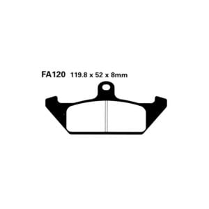 Pastillas Freno Ebc Organicas Fa120