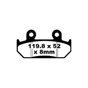 Pastillas Freno Ebc Hh Sinterizadas Fa121Hh