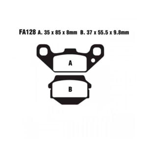 Pastillas Freno Ebc Campo Tt Fa128Tt
