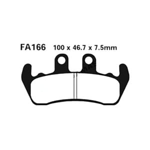 Pastillas Freno Ebc Organicas Fa166