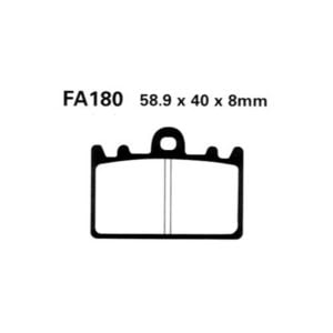 Pastillas Freno Ebc Organicas Fa180
