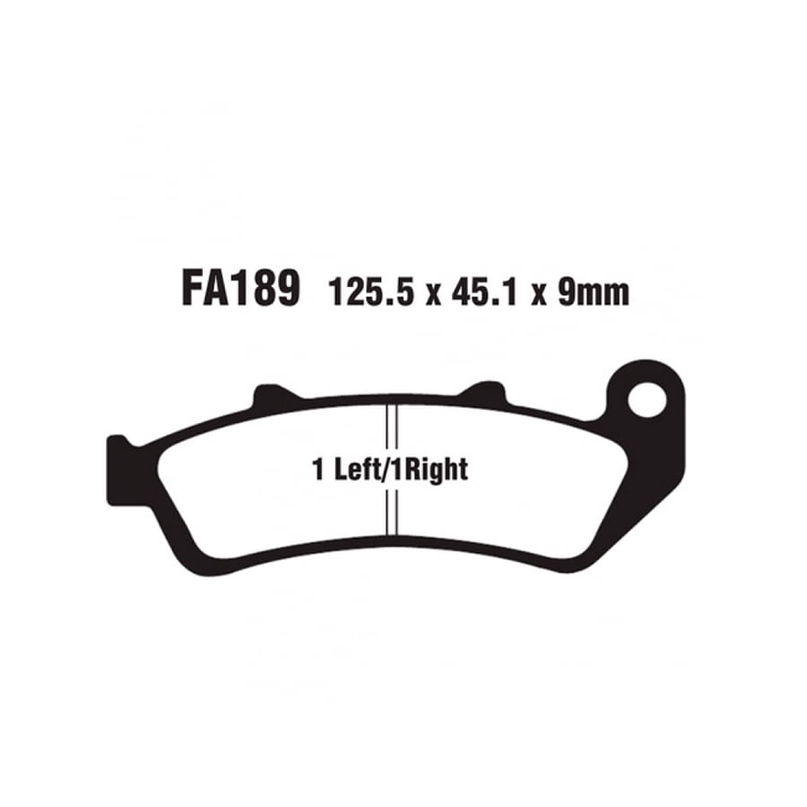 Pastillas Freno Ebc Hh Sinterizadas Fa189Hh