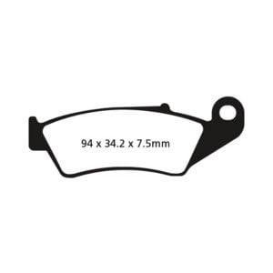 Pastillas Freno Ebc Hh Sinterizadas Fa214/Hh