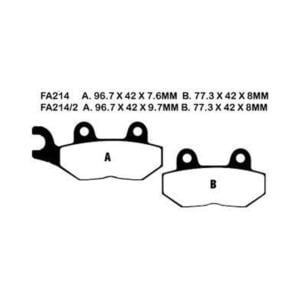 Pastillas Freno Ebc Hh Sinterizadas Fa214Hh