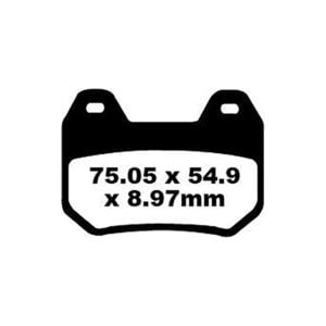 Pastillas Freno Ebc Semi-Sinterizadas Fa304V