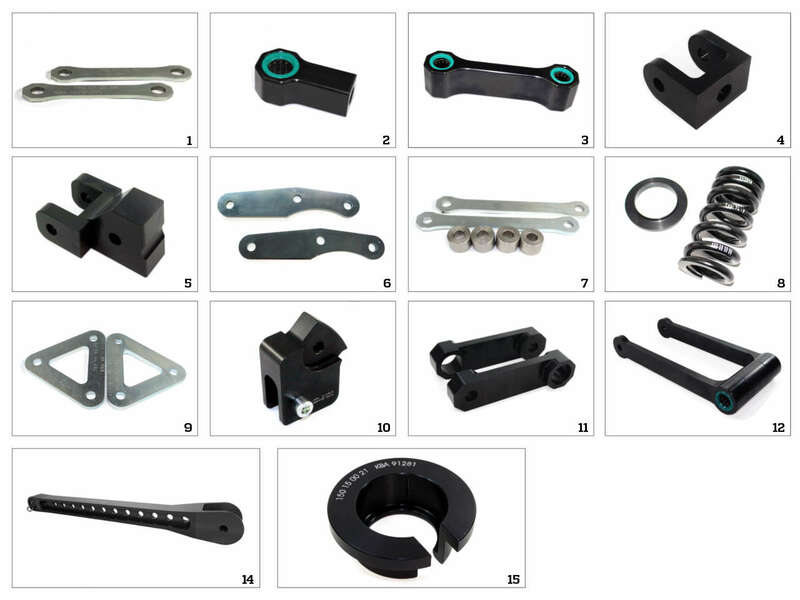 Kit de bajada Tecnium tipo 6 -30mm Kawasaki Z650 150060007TEC