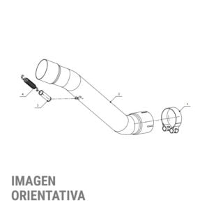 Escape Mivv Tubo no kat (NO compatible con X-Cone) Kawasaki ZX-10 R 2008-10