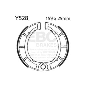 Zapatas de freno "X" en carbono grafito EBC para YAMAHA Y528