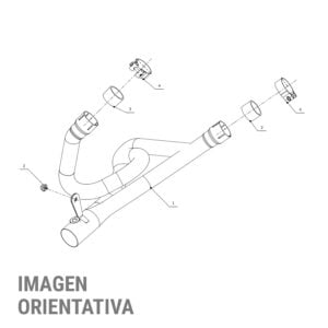 Escape Mivv Colector CENTRAL Suzuki SV 650 2003