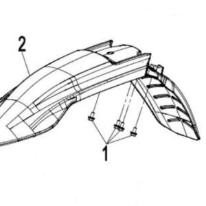 TORNILLO M6 X 14 para guardabarros alto 450MT