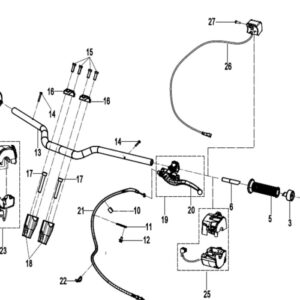 Soporte de maneta de embrague 450MT